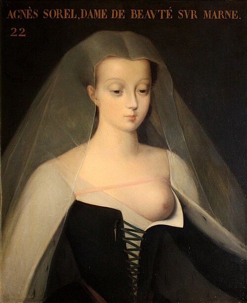 Portrait d'Agnès Sorel, 1835, Philippe Comairas