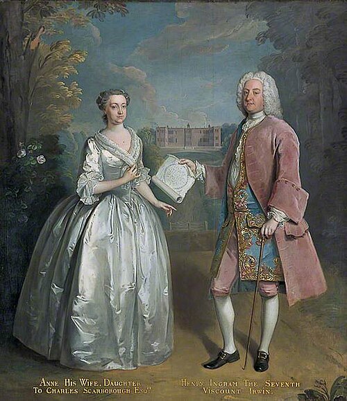Henry Ingram, 7th Viscount Irwin (1691–1761), and His Wife Anne (c.1699–1766), 1745, Philippe Mercier