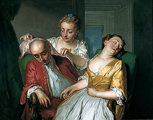 A Scene from 'The Careless Husband', , Philippe Mercier