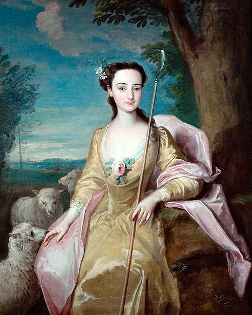 Anne Fairfax as a Shepherdess, 1750, Philippe Mercier