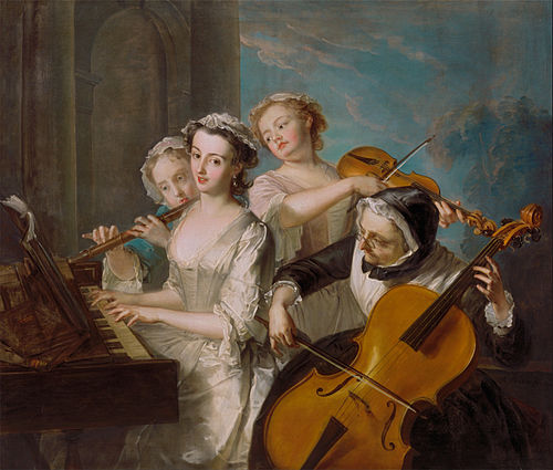 The Sense of Hearing, 1744, Philippe Mercier