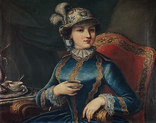 A Girl with a Tea-cup, , Philippe Mercier