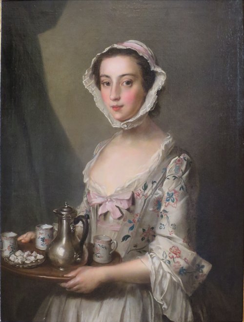 Girl with a Tray, 1744, Philippe Mercier