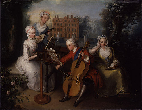 'The Music Party', 1733, Philippe Mercier