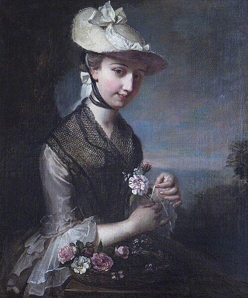 Young Woman with Roses ('Spring'), 1727, Philippe Mercier