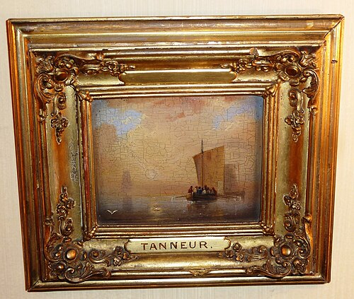 Evening- View at sea, 1835, Philippe Tanneur