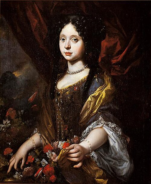 Anna Maria Luisa de' Medici as Flora, 1680, Pier Dandini