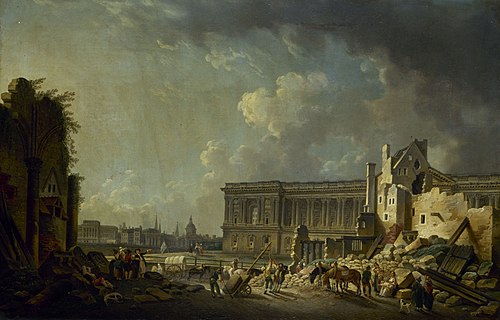 Dégagement de la colonnade du Louvre, 1756, Pierre-Antoine Demachy