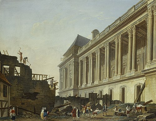 Dégagement de la colonnade du Louvre, 1764, Pierre-Antoine Demachy