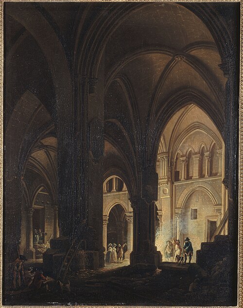 Intérieur de l'église des Saints-Innocents, 1787, Pierre-Antoine Demachy