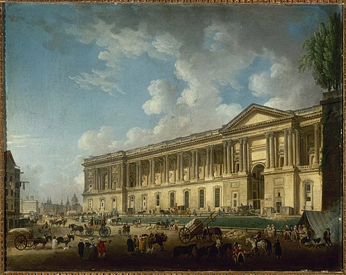 La colonnade du Louvre, nouvellement dégagée, 1773, Pierre-Antoine Demachy