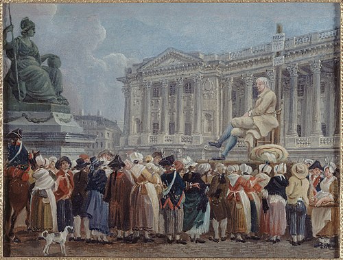 Exposition de Perrin sur la place de la Révolution, le 29 vendémiaire, an II, 1793, Pierre-Antoine Demachy