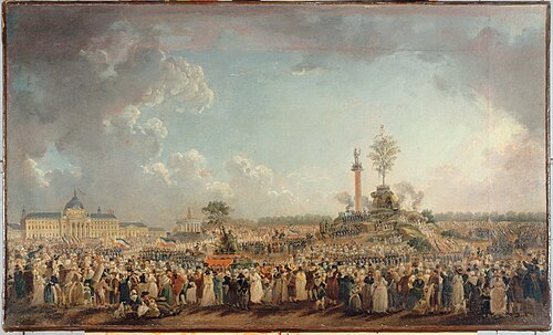La fête de l'Etre Suprême, au Champ-de-Mars, 1794, Pierre-Antoine Demachy