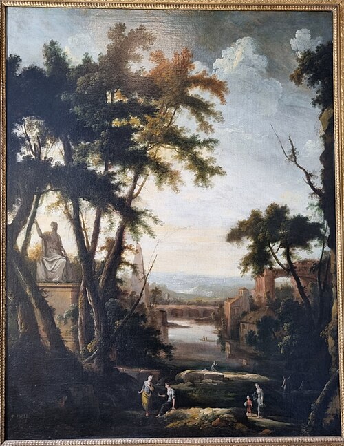 Paysage classique, 1706, Pierre-Antoine Patel