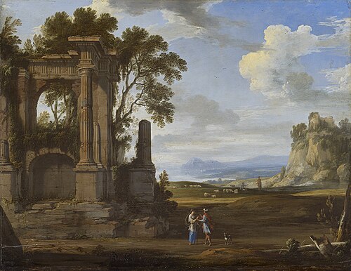 A Classical Landscape with Judah and Tamar, , Pierre-Antoine Patel