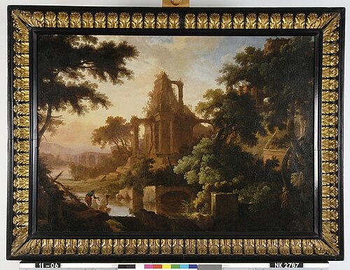 Landscape with Classical Ruins, 1695, Pierre-Antoine Patel