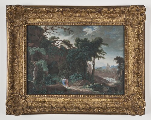 Skogslandskap med figurer, , Pierre-Antoine Patel