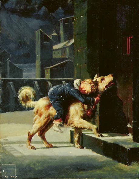 Le Chien de l'hospice, 1810, Pierre-Auguste Vafflard