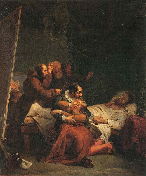 La Mort de Masaccio, 1820, Pierre-Auguste Vafflard