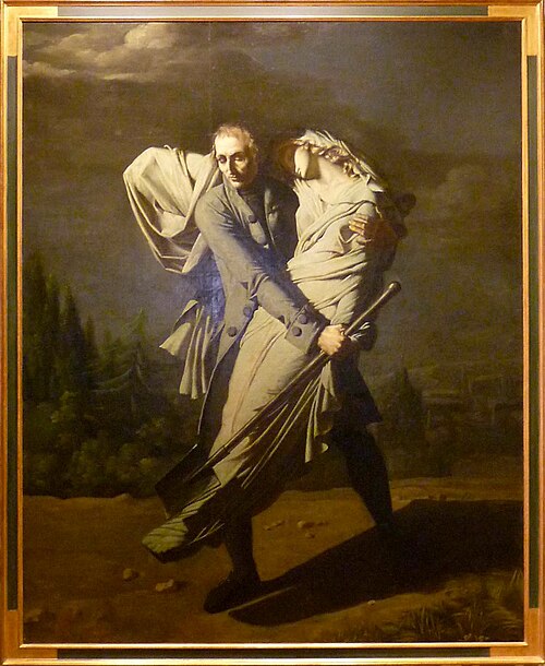 Young et sa fille, 1804, Pierre-Auguste Vafflard