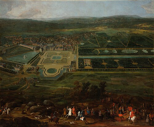 Vue du Château de Fontainebleau, , Pierre-Denis Martin