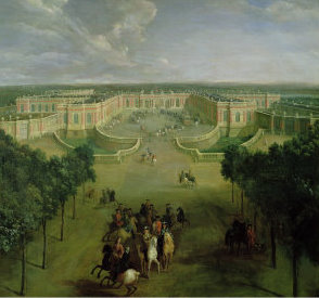 Vue du Grand Trianon du côté de l'avenue, 1722, Pierre-Denis Martin