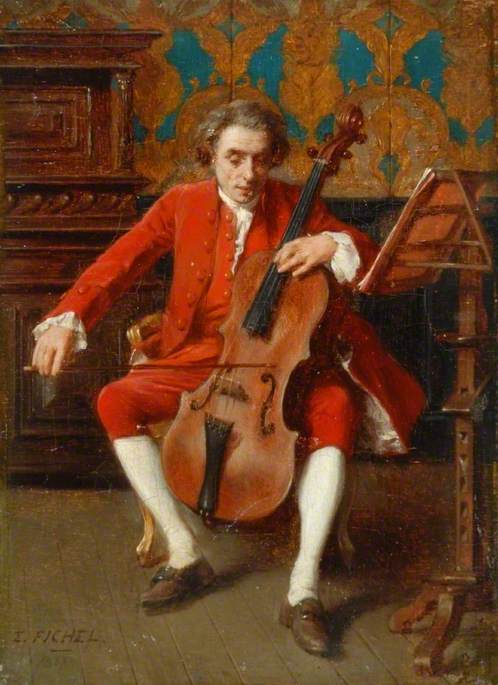 The Violoncello Player, , Eugène Fichel