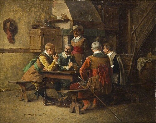 Off Duty, 1885, Eugène Fichel