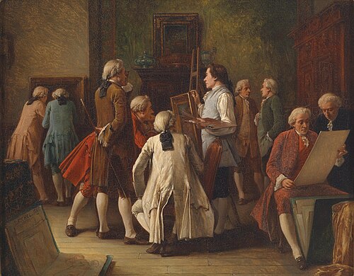 Art Lovers in the Artist's Studio, 1865, Eugène Fichel