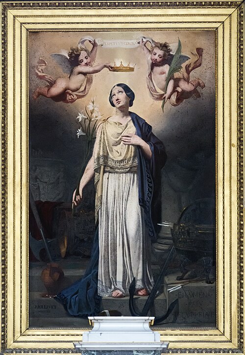 Le Couronnement de sainte Philomène, 1841, Pierre-Jules Jollivet