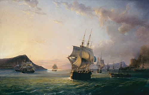 Entrée de la rade de Toulon, 1858, Pierre-Julien Gilbert