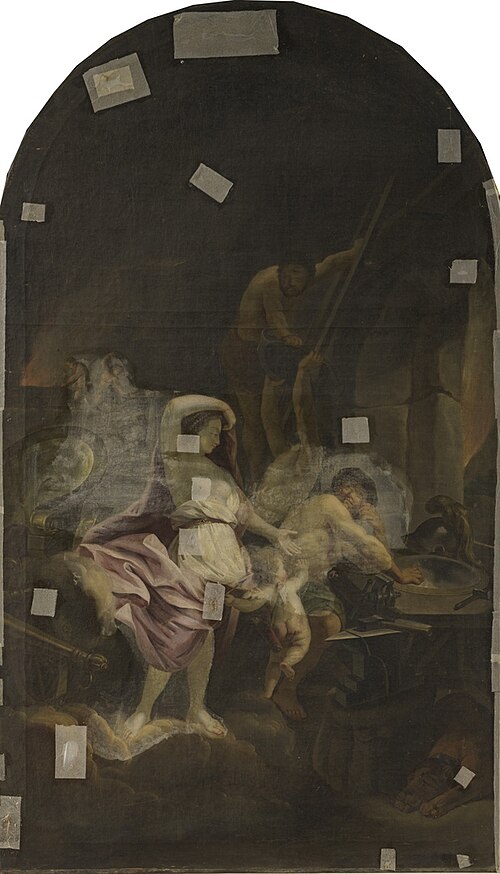 De smidse van Vulcanus, 1790, Pierre-Michel de Lovinfosse