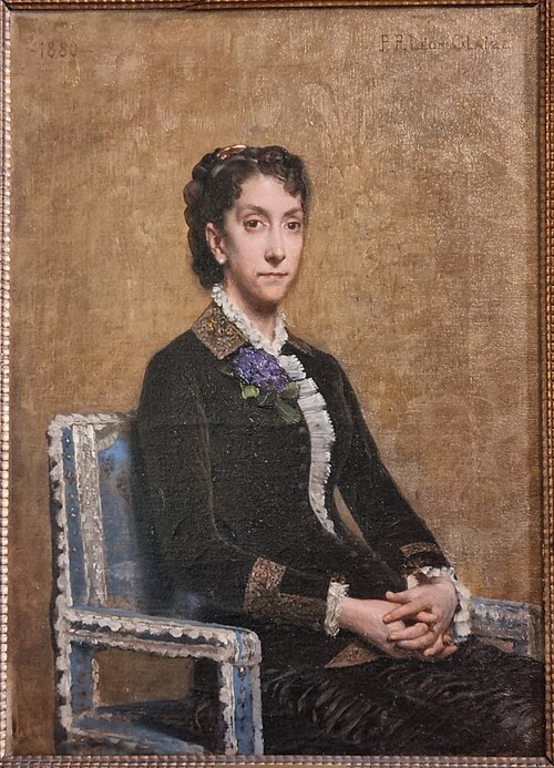 Portrait de madame Joseph Magnin, , Pierre-Paul-Léon Glaize
