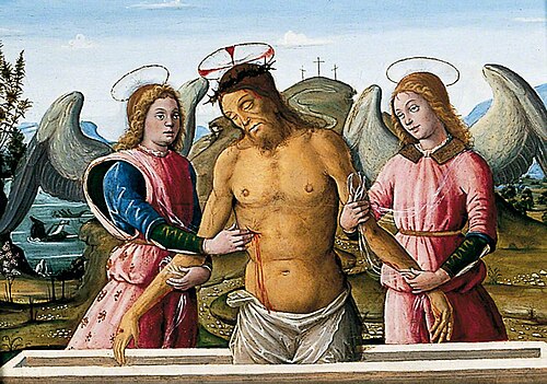 The Dead Christ Supported by Two Angels, , Bernardino Fungai