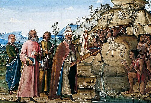 Saint Clement Striking the Rock, , Bernardino Fungai