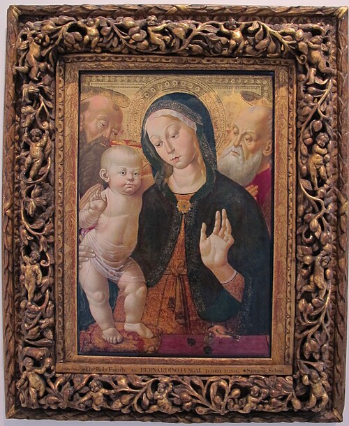 Vergine col bambino e due santi, 1500, Bernardino Fungai