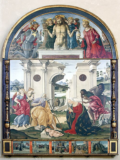 Adoration of the Child, 1485, Bernardino Fungai