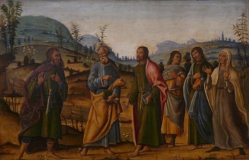 Saint Clément retrouve sa famille, 1500, Bernardino Fungai