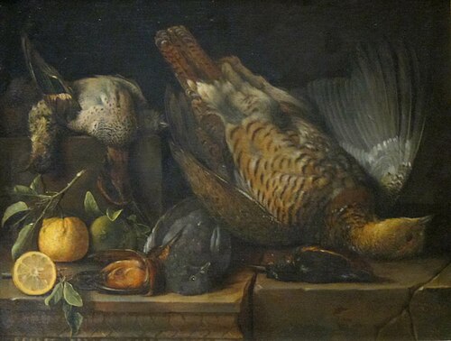 Still Life with Dead Birds, 1666, Pierre Dupuis