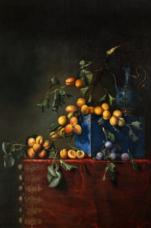 Nature morte aux prunes et aux abricots, 1650, Pierre Dupuis