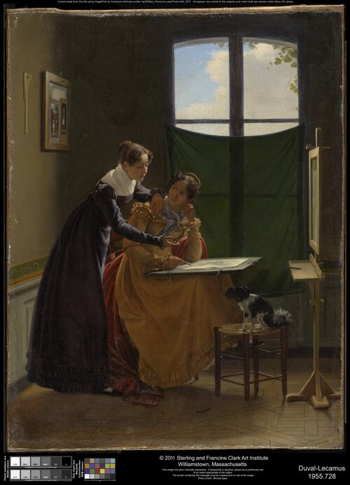 The Drawing Lesson, 1826, Pierre Duval Le Camus