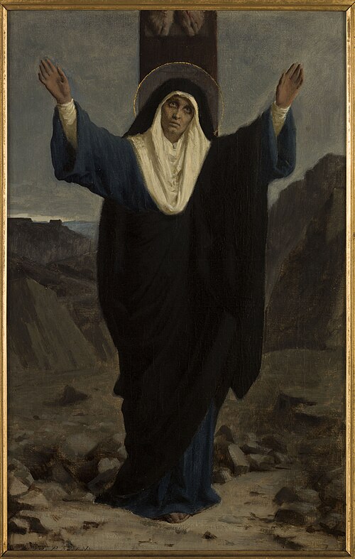 Esquisse pour l'église de Bagnolet : Mater dolorosa, 1878, Pierre Fritel