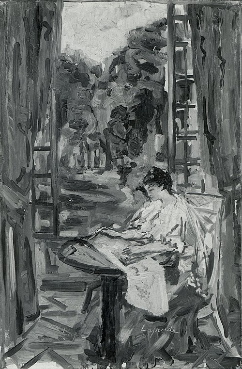 Woman Sewing, 1926, Pierre Laprade