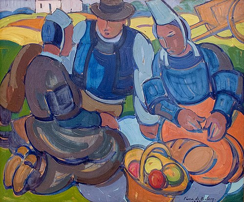 Le casse-croûte en Bretagne, 1933, Pierre Savigny de Belay
