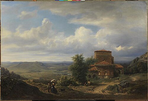Ancienne Abbaye de Doue près de la ville du Puy (Haute-Loire), 1837, Pierre Thuillier
