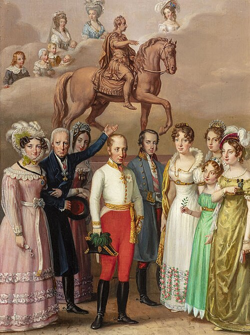 Francis I, from the Cycle of Kings, 1831, Antonín Machek