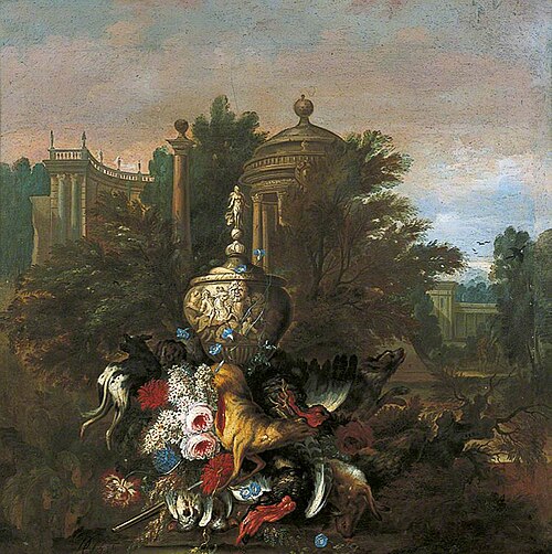 Dead Game and Flowers, 1708, Pieter Casteels III