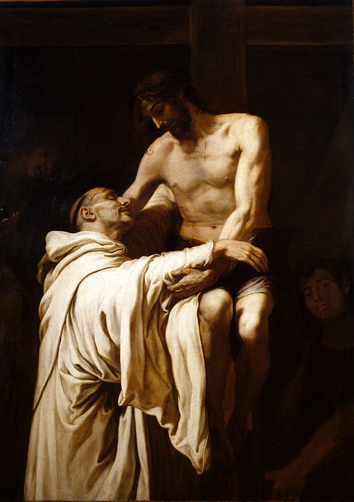 Christ embracing Saint Bernard, 1625, Francesc Ribalta