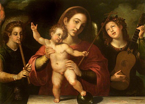 Madonna and Child with Music-making Angels, 1606, Francesc Ribalta