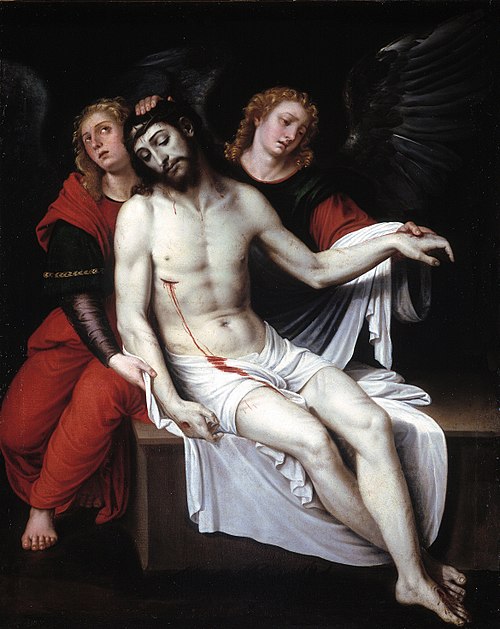 Cristo muerto sostenido por dos ángeles, 1601, Francesc Ribalta